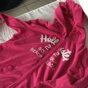 Pink hollister hoodie